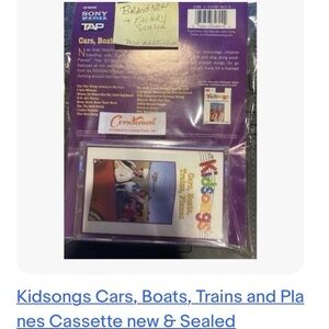 Favorite kids sing alongs Cassette - Cars, Boats, Trains and Planes new